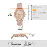 Buy Shop Michael Kors Tibby Multifunction Rose Gold Dial Pink Leather Strap Watch For Women - MK2955 USA Online