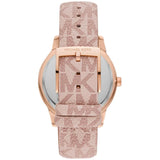 Buy Shop Michael Kors Tibby Multifunction Rose Gold Dial Pink Leather Strap Watch For Women - MK2955 USA Online