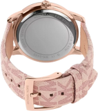 Buy Shop Michael Kors Tibby Multifunction Rose Gold Dial Pink Leather Strap Watch For Women - MK2955 USA Online