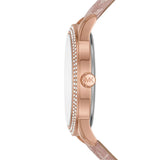 Buy Shop Michael Kors Tibby Multifunction Rose Gold Dial Pink Leather Strap Watch For Women - MK2955 USA Online