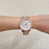 Buy Shop Michael Kors Tibby Multifunction Rose Gold Dial Rose Gold Steel Strap Watch For Women - MK6928 USA Online