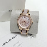 Buy Shop Michael Kors Tibby Multifunction Rose Gold Dial Rose Gold Steel Strap Watch For Women - MK6928 USA Online