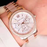 Buy Shop Michael Kors Tibby Multifunction Rose Gold Dial Rose Gold Steel Strap Watch For Women - MK6928 USA Online