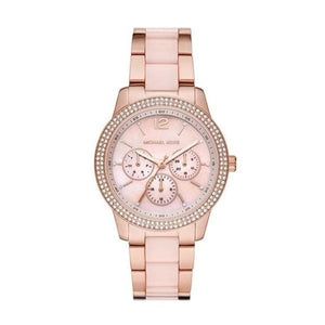 Buy Shop Michael Kors Tibby Multifunction Rose Gold Dial Rose Gold Steel Strap Watch For Women - MK6928 USA Online