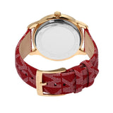 Buy Shop Michael Kors Tibby Multifunction Silver Dial Red Leather Strap Watch For Women - MK2975 USA Online