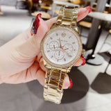 Buy Shop Michael Kors Tibby Multifunction White Dial Gold Steel Strap Watch for Women - MK6969 USA Online