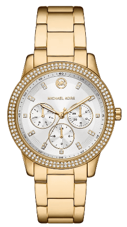 Buy Shop Michael Kors Tibby Multifunction White Dial Gold Steel Strap Watch for Women - MK6969 USA Online