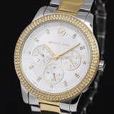 Buy Shop Michael Kors Tibby Multifunction White Dial Two Tone Steel Strap Watch For Women - MK6825 USA Online