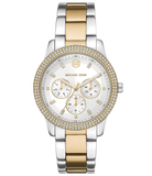 Buy Shop Michael Kors Tibby Multifunction White Dial Two Tone Steel Strap Watch For Women - MK6825 USA Online