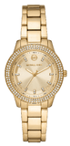 Buy Shop Michael Kors Tibby Pave Gold Dial Gold Steel Strap Watch for Women - MK1057 USA Online