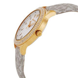 Buy Shop Michael Kors Tibby Analog Silver Dial White Leather Strap Watch for Women - MK1049 USA Online