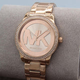 Buy Shop Michael Kors Tibby Quartz Rose Gold Dial Rose Gold Steel Strap Watch For Women - MK6880 USA Online