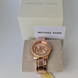 Buy Shop Michael Kors Tibby Quartz Rose Gold Dial Rose Gold Steel Strap Watch For Women - MK6880 USA Online