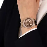 Buy Shop Michael Kors Tibby Quartz Rose Gold Dial Rose Gold Steel Strap Watch For Women - MK6880 USA Online