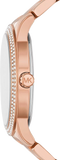 Buy Shop Michael Kors Tibby Quartz Rose Gold Dial Rose Gold Steel Strap Watch For Women - MK6880 USA Online