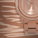 Buy Shop Michael Kors Tibby Quartz Rose Gold Dial Rose Gold Steel Strap Watch For Women - MK6880 USA Online