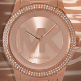 Buy Shop Michael Kors Tibby Quartz Rose Gold Dial Rose Gold Steel Strap Watch For Women - MK6880 USA Online