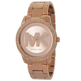 Buy Shop Michael Kors Tibby Quartz Rose Gold Dial Rose Gold Steel Strap Watch For Women - MK6880 USA Online