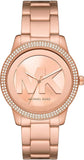 Buy Shop Michael Kors Tibby Quartz Rose Gold Dial Rose Gold Steel Strap Watch For Women - MK6880 USA Online