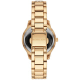 Buy Shop Michael Kors Tibby Three-Hand Glitz Gold Dial Gold Steel Strap Watch for Women - MK4575 USA Online