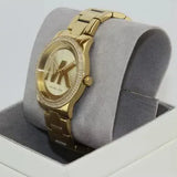 Buy Shop Michael Kors Tibby Three Hand Gold Dial Gold Steel Strap Watch For Women - MK6879 USA Online