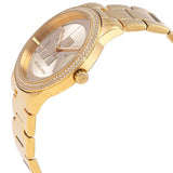 Buy Shop Michael Kors Tibby Three Hand Gold Dial Gold Steel Strap Watch For Women - MK6879 USA Online