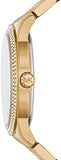 Buy Shop Michael Kors Tibby Three Hand Gold Dial Gold Steel Strap Watch For Women - MK6879 USA Online