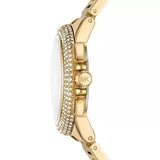 Buy Shop Michael Kors Tibby Three Hand Gold Dial Gold Steel Strap Watch For Women - MK6879 USA Online