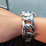 Buy Shop Michael Kors Runway Twist Silver Dial Silver Stainless Steel Strap Watch for Women - MK3149 USA Online