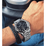 Buy Shop Michael Kors Bradshaw Black Dial Silver Steel Strap Watch for Men - MK5705 USA Online