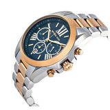 Buy Shop Michael Kors Bradshaw Blue Dial Two Tone Steel Strap Watch for Women - MK5606 USA Online