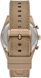 Buy Shop Michael Kors Warren Chronograph Beige Dial Beige Nylon Strap Watch for Men - MK9145 USA Online