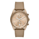 Buy Shop Michael Kors Warren Chronograph Beige Dial Beige Nylon Strap Watch for Men - MK9145 USA Online