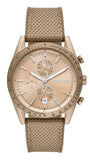 Buy Shop Michael Kors Warren Chronograph Beige Dial Beige Nylon Strap Watch for Men - MK9145 USA Online