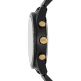 Buy Shop Michael Kors Warren Chronograph Black Dial Black Steel Strap Watch For Men - MK9113 USA Online