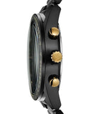 Buy Shop Michael Kors Warren Chronograph Black Dial Black Steel Strap Watch For Men - MK9113 USA Online