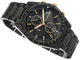 Buy Shop Michael Kors Warren Chronograph Black Dial Black Steel Strap Watch For Men - MK9113 USA Online