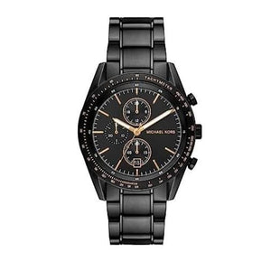 Buy Shop Michael Kors Warren Chronograph Black Dial Black Steel Strap Watch For Men - MK9113 USA Online