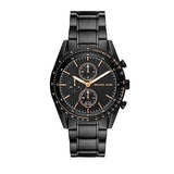 Buy Shop Michael Kors Warren Chronograph Black Dial Black Steel Strap Watch For Men - MK9113 USA Online