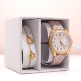 Buy Shop Michael Kors Tibby Analog Silver Dial White Leather Strap Watch for Women - MK1049 USA Online