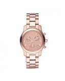 Buy Shop Michael Kors Runway Chronograph Rose Gold Dial Rose Gold Steel Strap Watch for Women - MK5430 USA Online