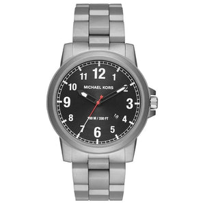 Buy Shop Michael Kors Paxton Analog Black Dial Silver Steel Strap Watch For Men - MK8500 USA Online