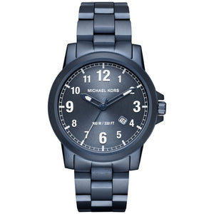 Buy Shop Michael Kors Paxton Quartz Blue Dial Blue Steel Strap Watch For Men - MK8533 USA Online