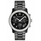 Buy Shop Michael Kors Runway Black Dial Black Steel Strap Watch for Women - MK5190 USA Online
