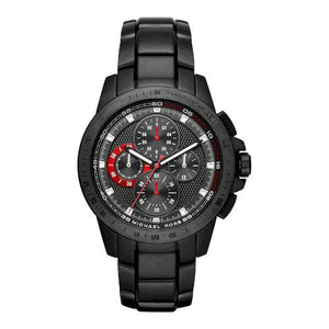 Buy Shop Michael Kors Ryker Chronograph Black Dial Black Steel Strap Watch For Men - MK8529 USA Online