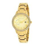 Buy Shop Michael Kors Whitley Analog Diamonds Gold Dial Gold Steel Strap Watch For Women - MK6227 USA Online