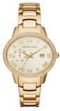 Buy Shop Michael Kors Whitley Analog Diamonds Gold Dial Gold Steel Strap Watch For Women - MK6227 USA Online