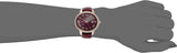 Buy Shop Michael Kors Whitley Quartz Burgundy Dial Burgundy Leather Strap Watch For Women - MK2430 USA Online