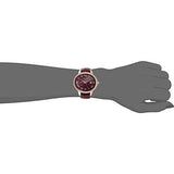 Buy Shop Michael Kors Whitley Quartz Burgundy Dial Burgundy Leather Strap Watch For Women - MK2430 USA Online