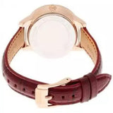 Buy Shop Michael Kors Whitley Quartz Burgundy Dial Burgundy Leather Strap Watch For Women - MK2430 USA Online
